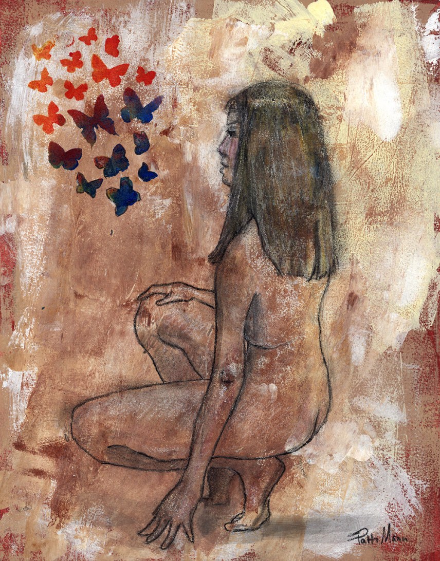 nude, female, figure, figurative
