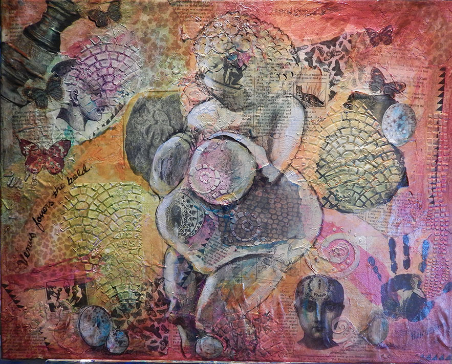 venus willendorf mixed media